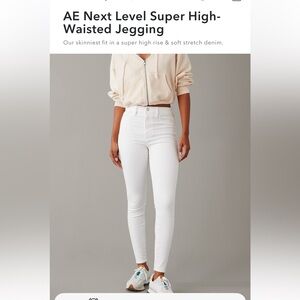 AE American Eagle Next Level Super High Waisted Jegging size 4 extra long tall